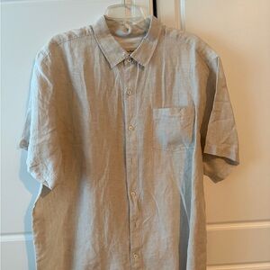 Tommy Bahama Light Tan Casual Button Down Shirt
